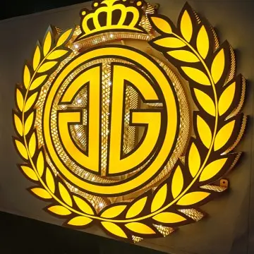 Custom LED sign Stainless steel Side illuminated frontlit store signage