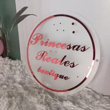 Customized Salon Logo Signage backlit 3D Round Acrylic wall sign