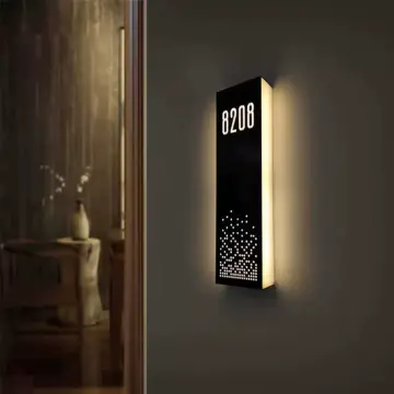 Factory supply LED door sign house number signage doorplate sign