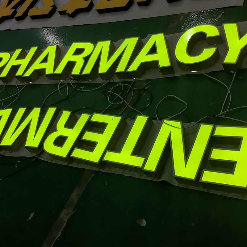Customized Stainless steel front illuminated Letters signage for store (3).jpg