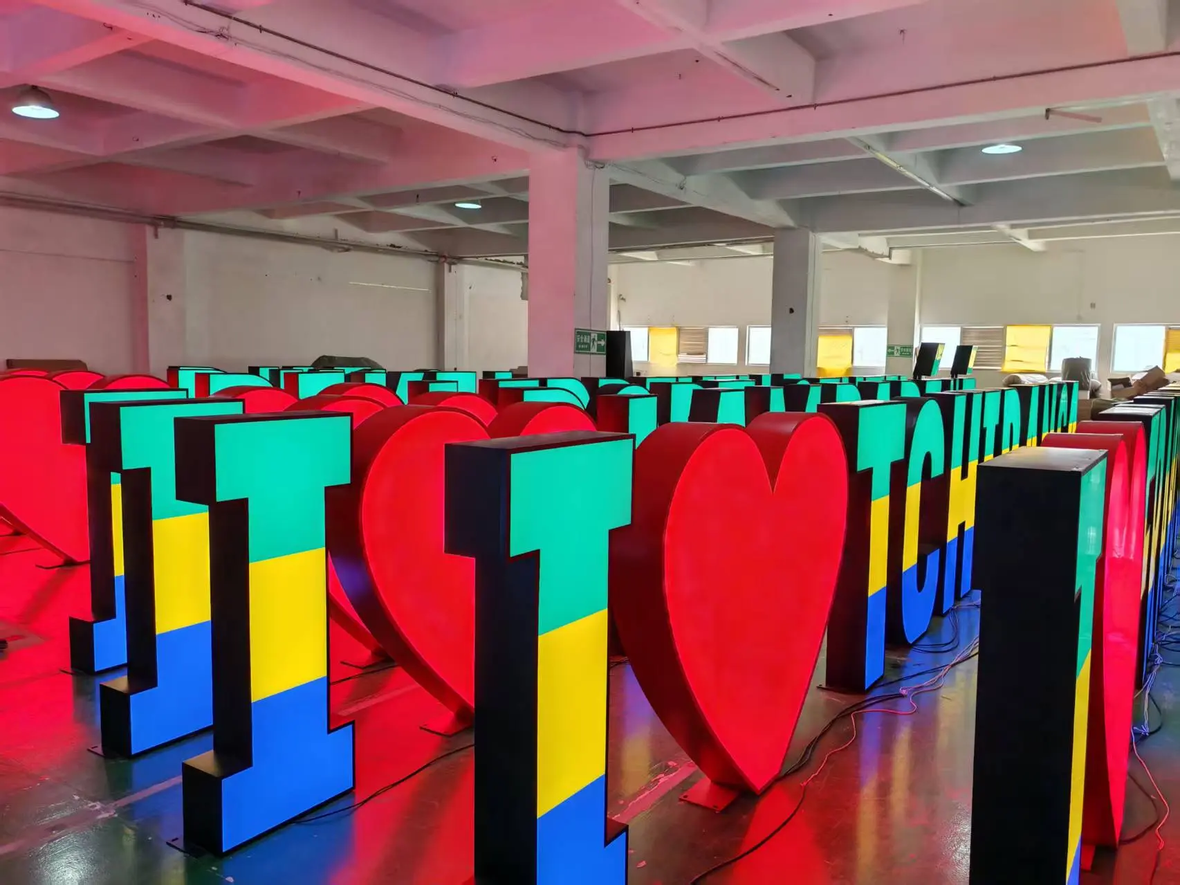 Custom Free Standing Giant LED Letter Big Signage-2