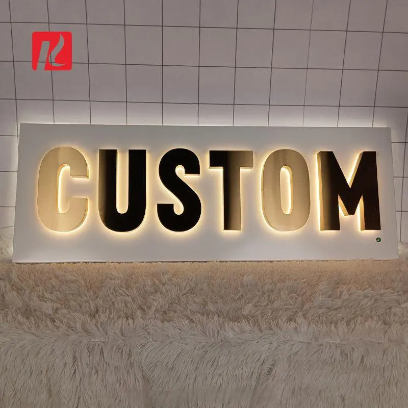 Stainless steel backlit Letters signage (2)