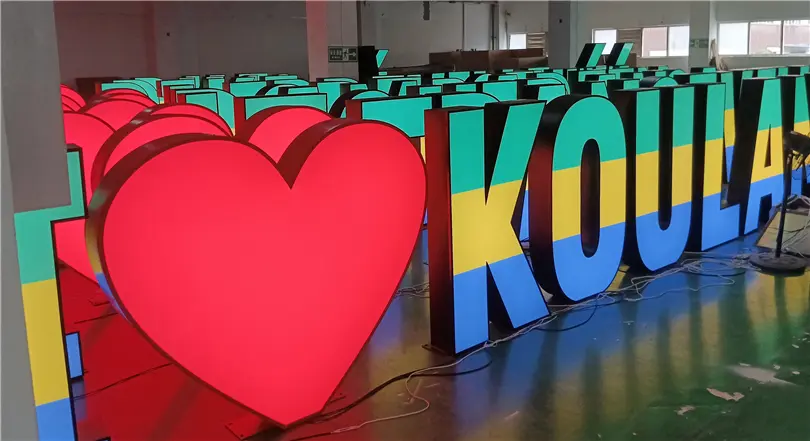 Free Standing Giant Letter for Business and City