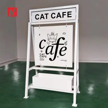 Customize A shape Sign Double-Sided Folding Sidewalk Signboard